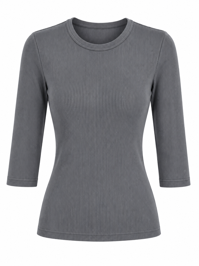 Ribbed Modal Top T601