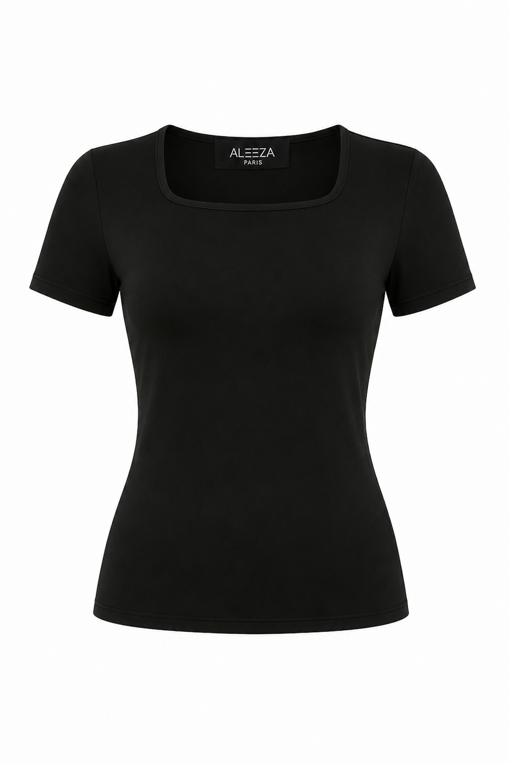 Square Neck Modal Top Short Sleeve