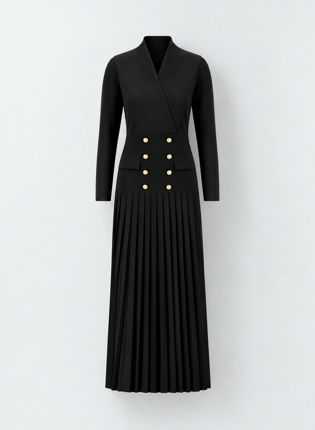 Pleated Blazer Dress