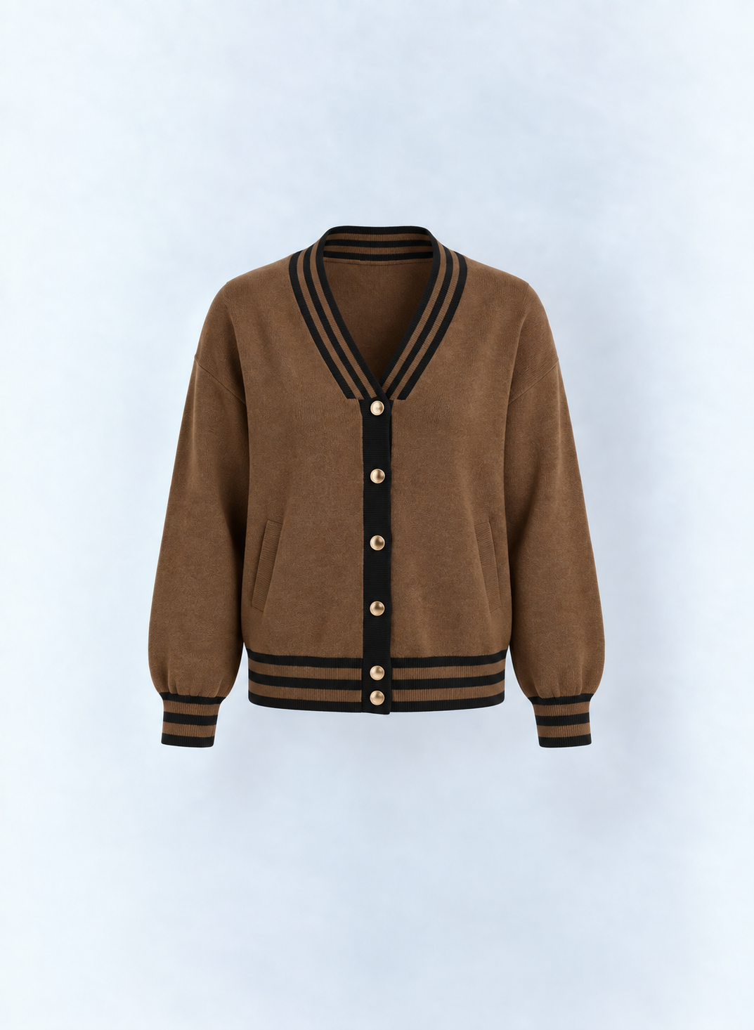 Preppy Stripe Knit Jacket