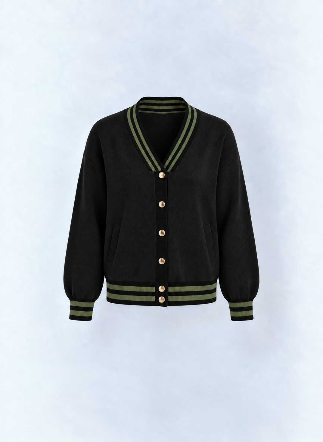 Preppy Stripe Knit Jacket