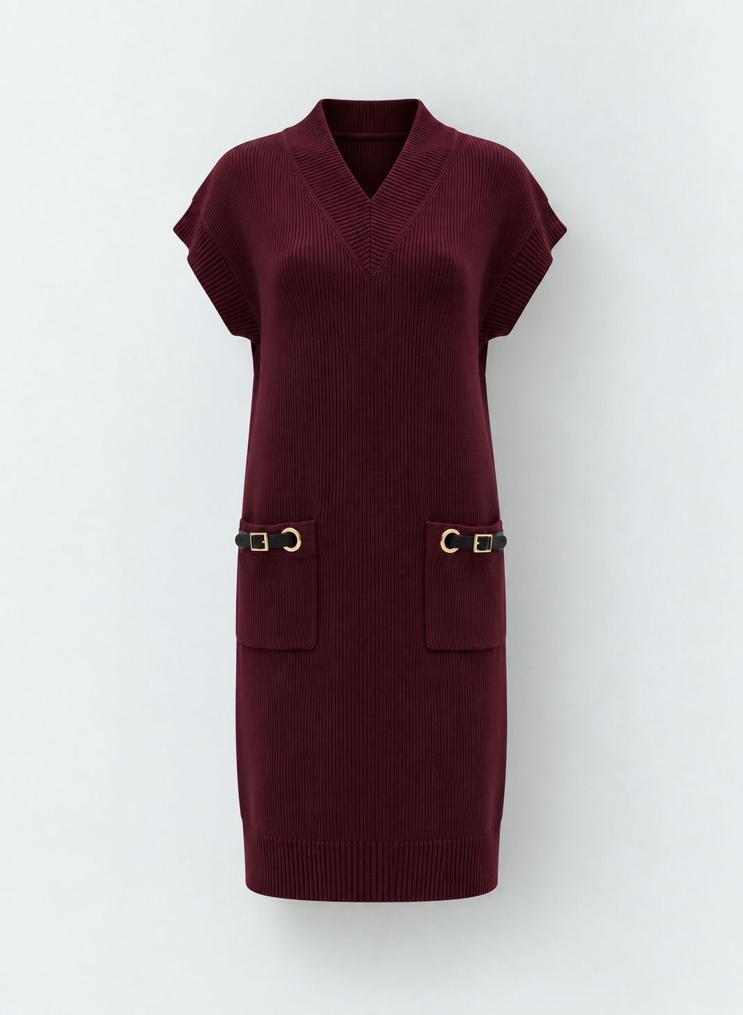 The Elowen Buckle Knit Dress