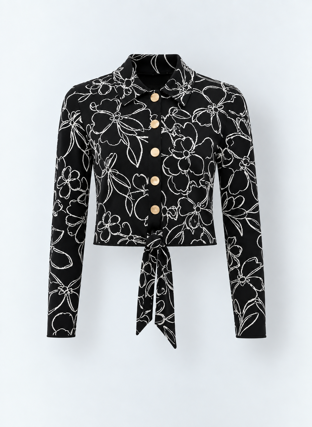 The Fleur Tie-Front Top