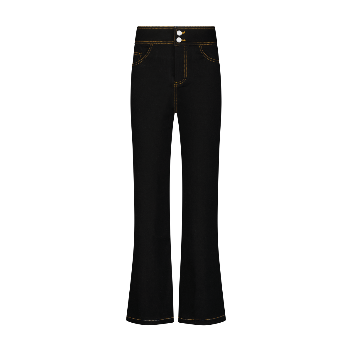 Double-Button Bootcut Pants