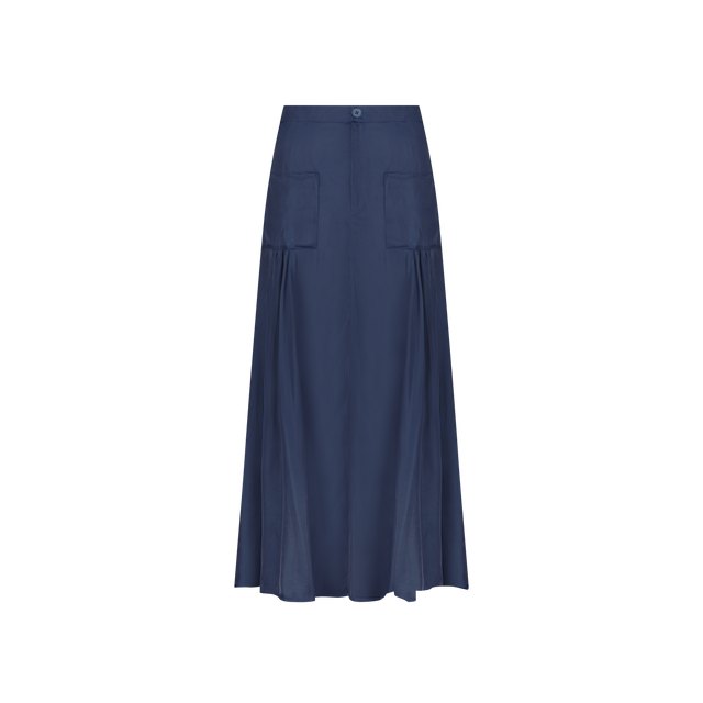 Drop-Pocket Maxi Skirt