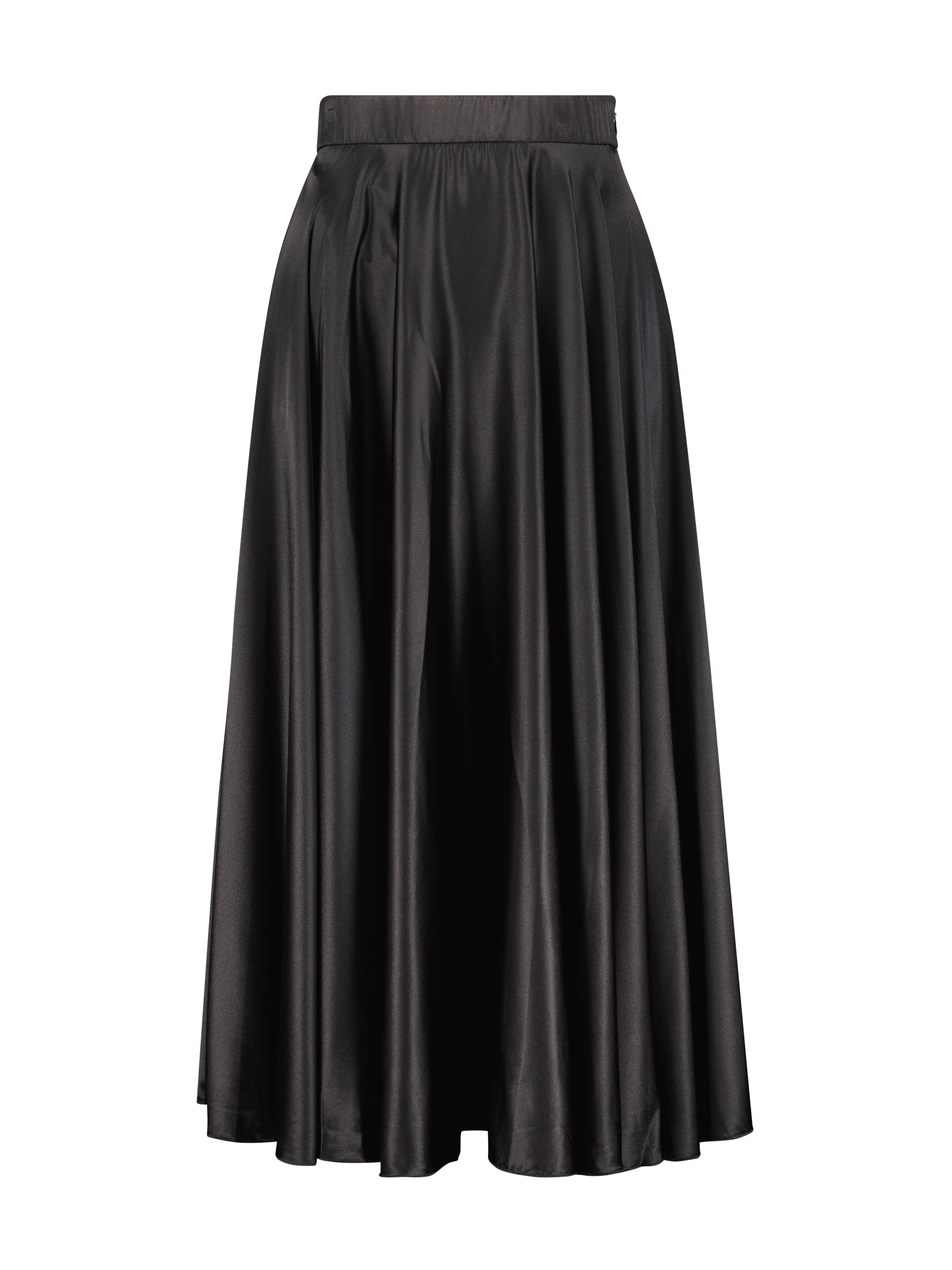 Black satin skirt 3t best sale