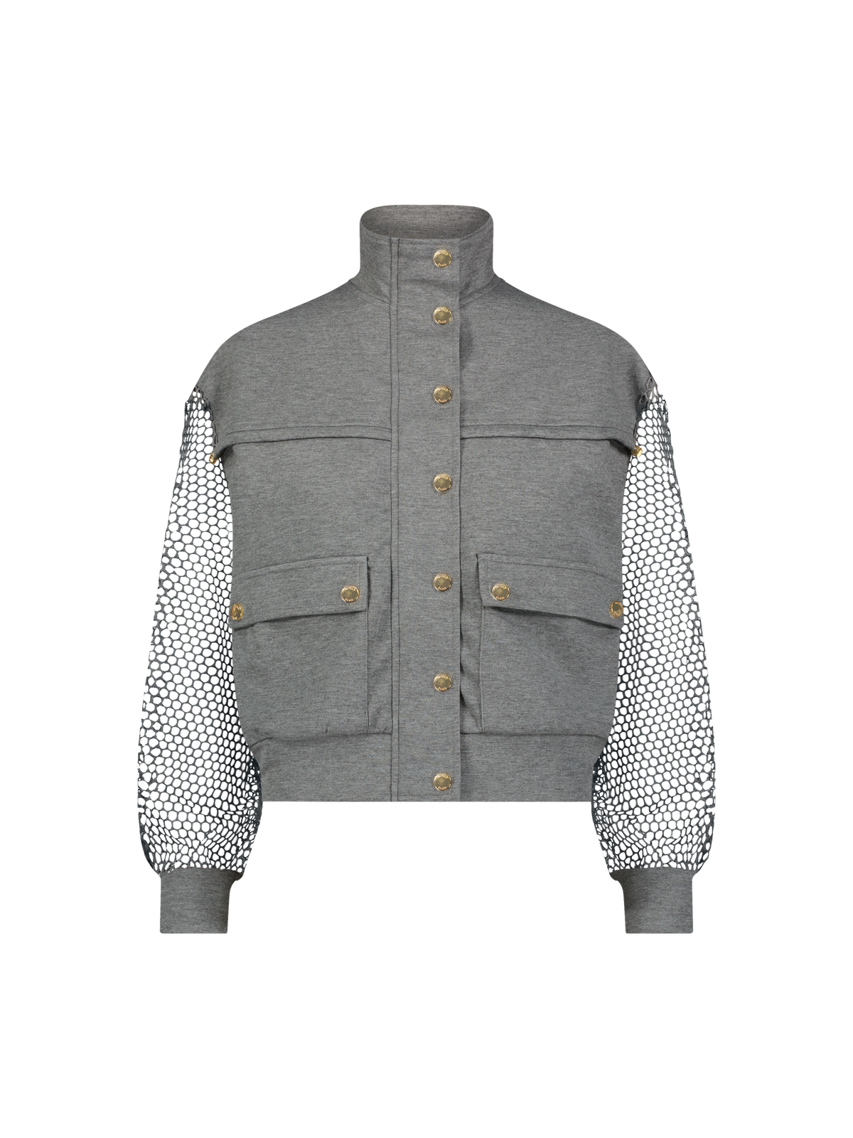 Ash Mesh Sleeve Bomber