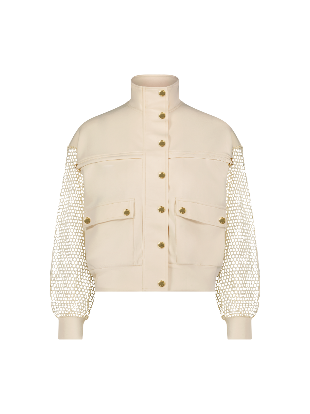 Ash Mesh Sleeve Bomber