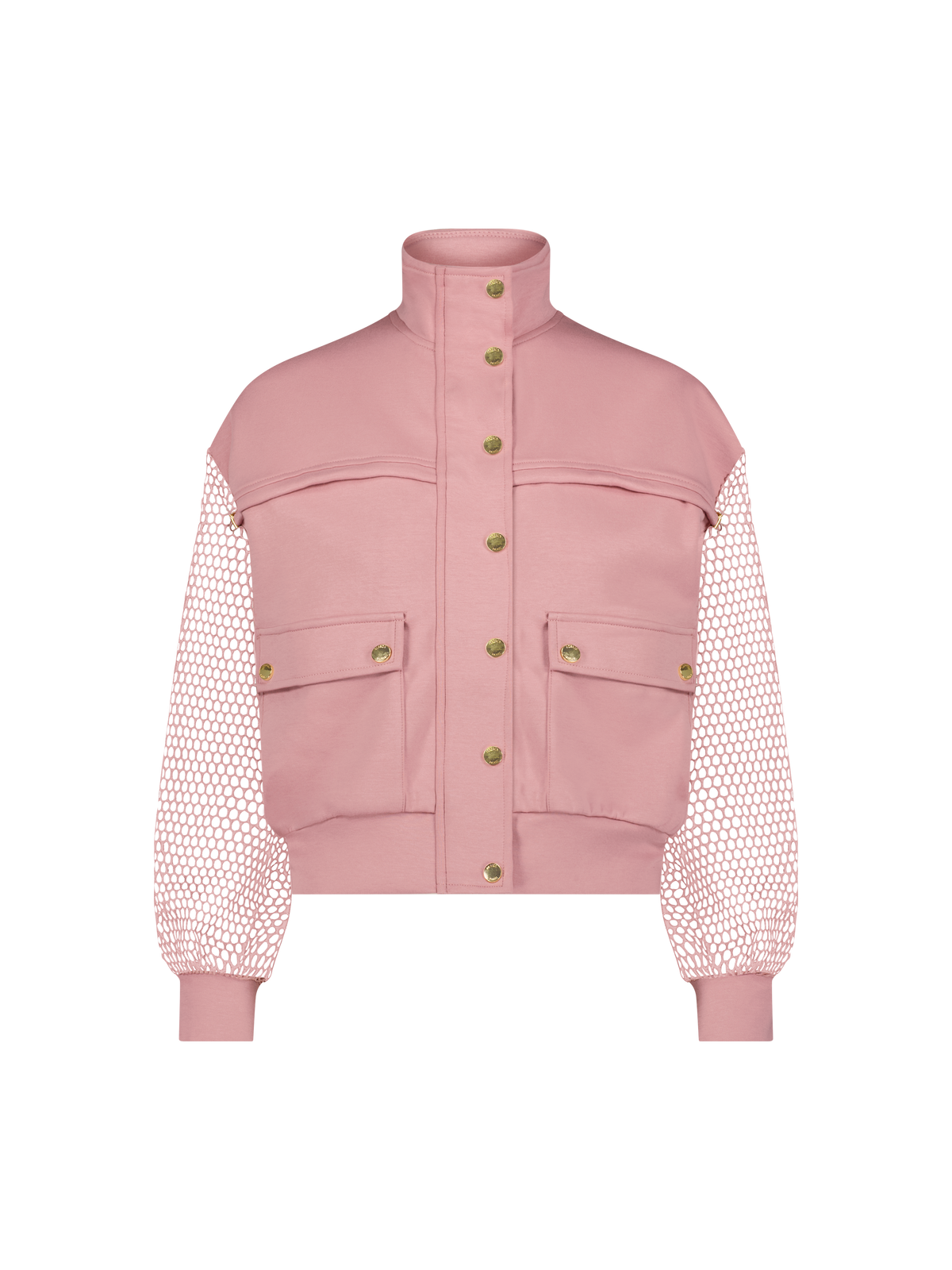 Ash Mesh Sleeve Bomber