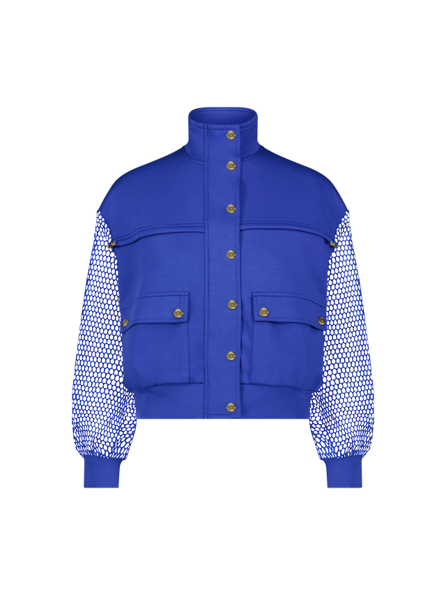 Ash Mesh Sleeve Bomber