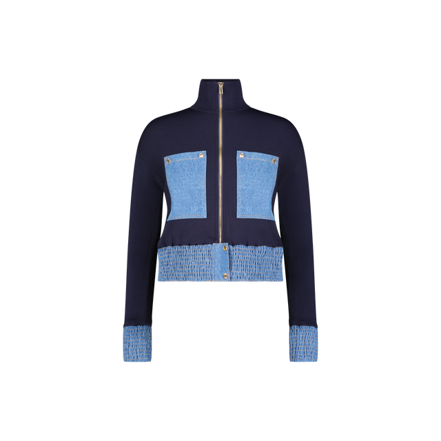Navy Zip Up Jacket