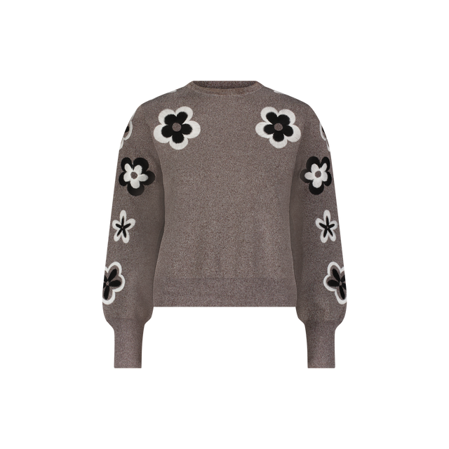 Floral Knit Sweater