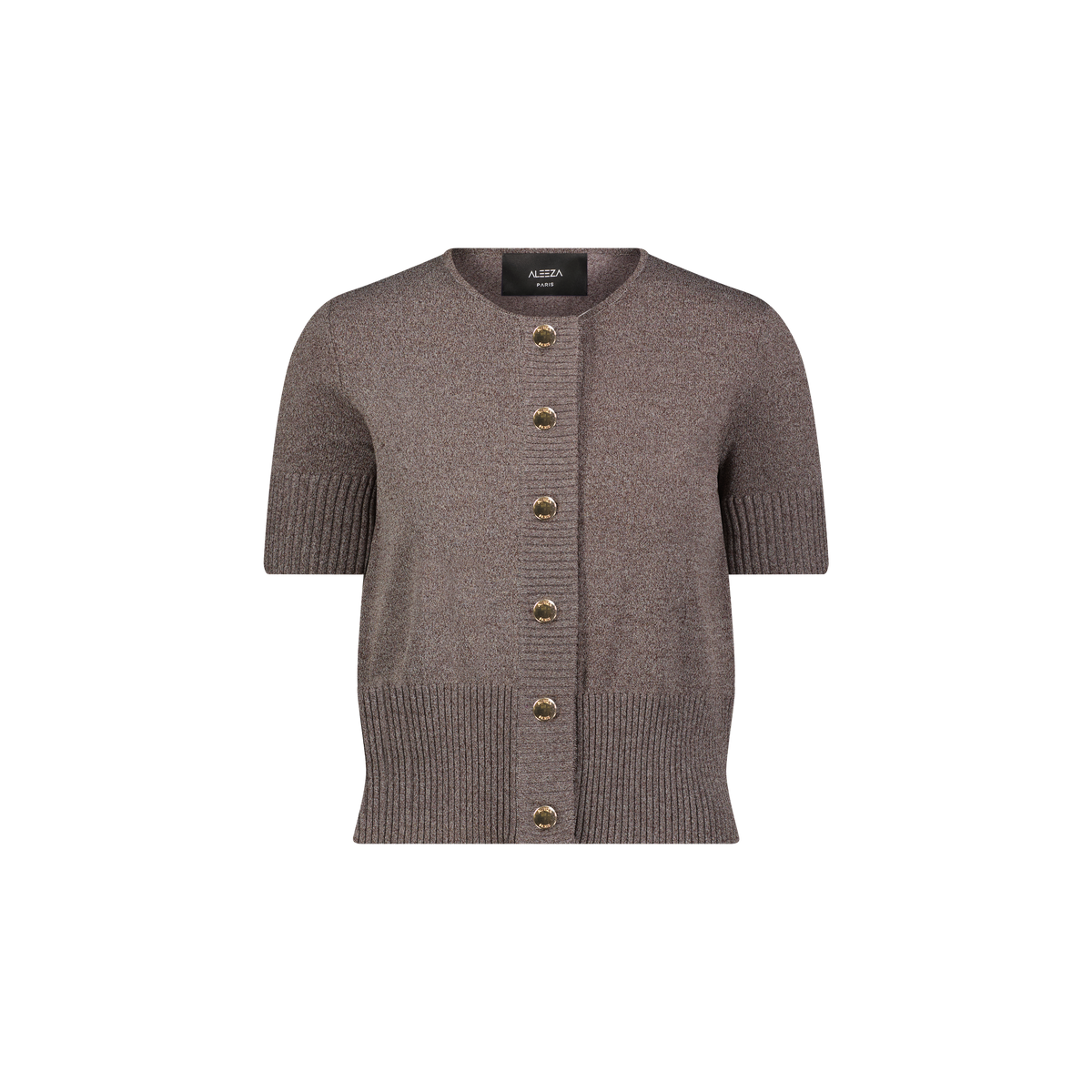 Short Sleeve Button Cardigan