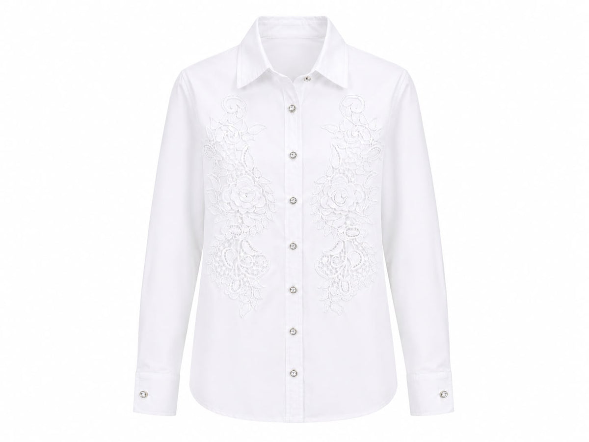 Embroidered Lace Shirt