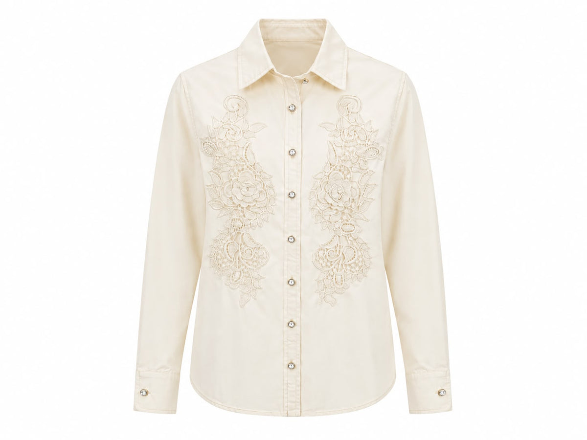 Embroidered Lace Shirt