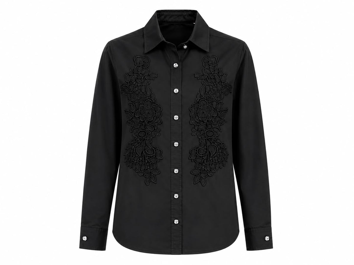 Embroidered Lace Shirt