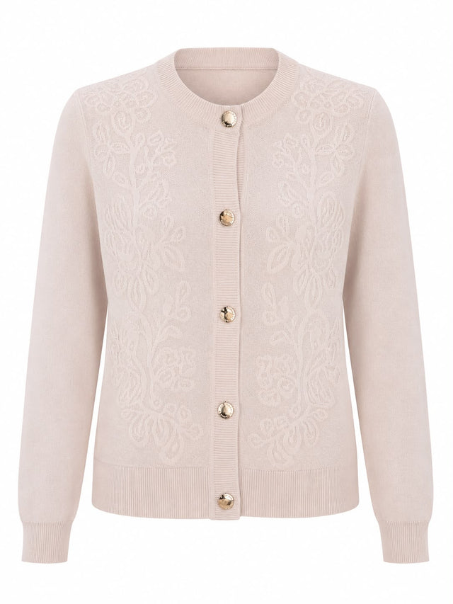 Knit Jacquard Cardigan
