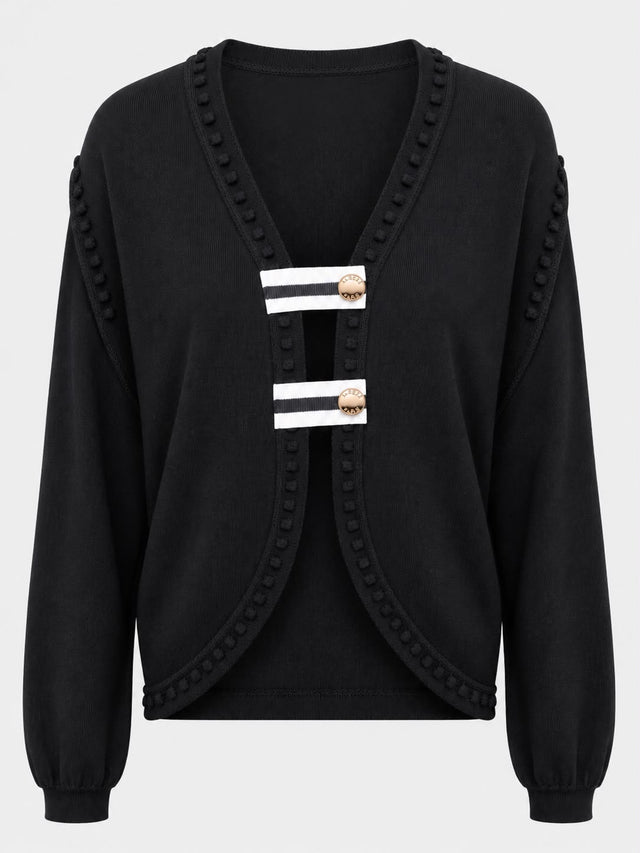 Bobble Trim Cardigan
