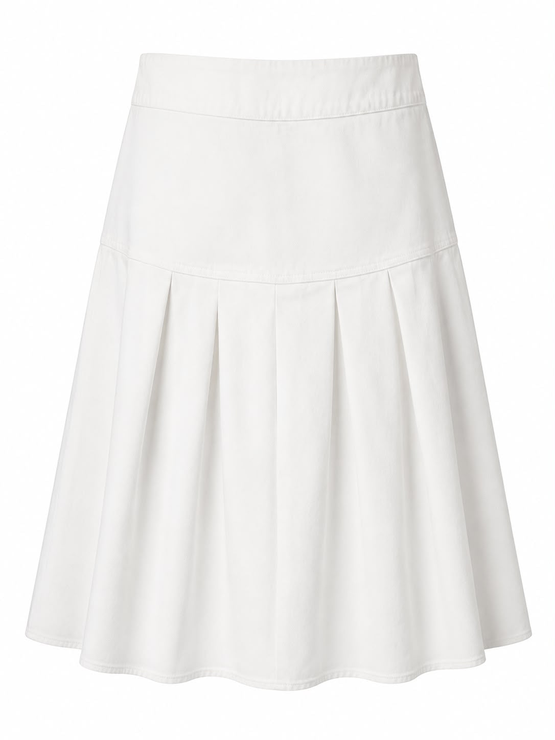 Denim Pleated Skirt – Aleeza Paris