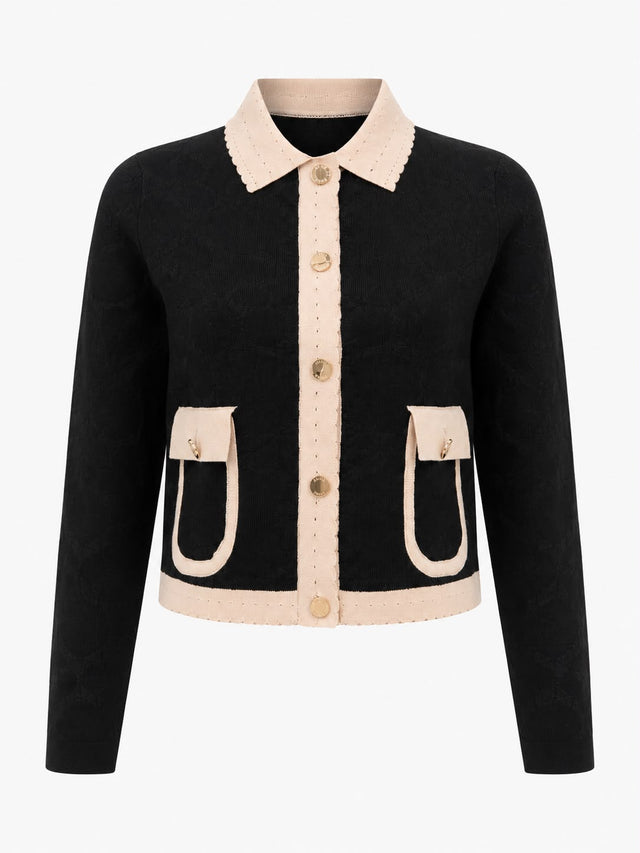Contrast Trim Jacket