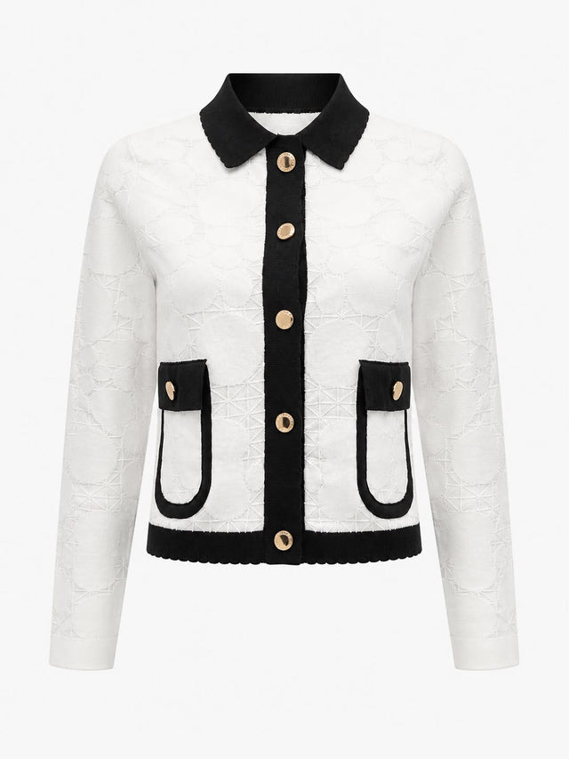 Contrast Trim Jacket