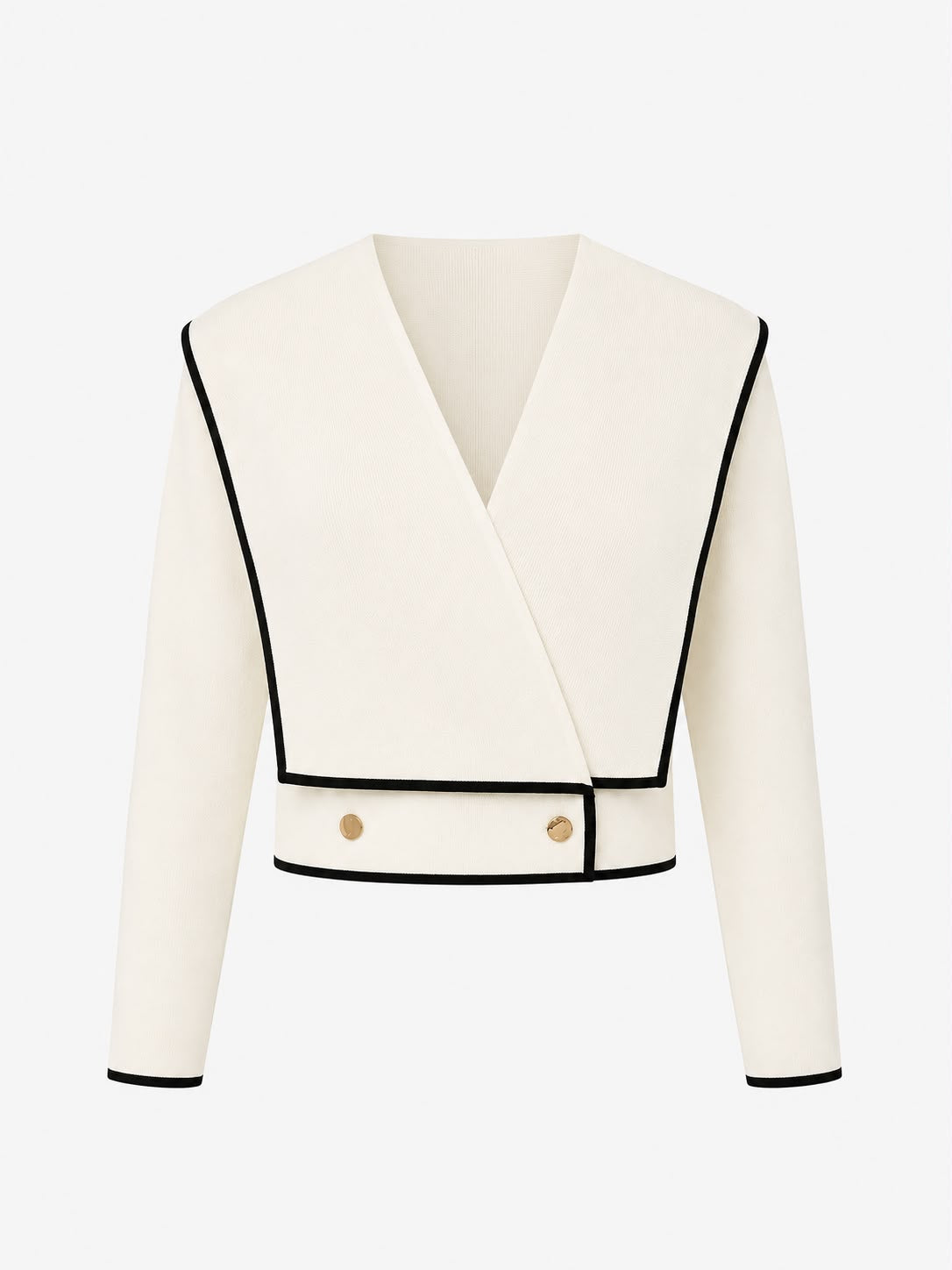 Cropped Contrast Blazer