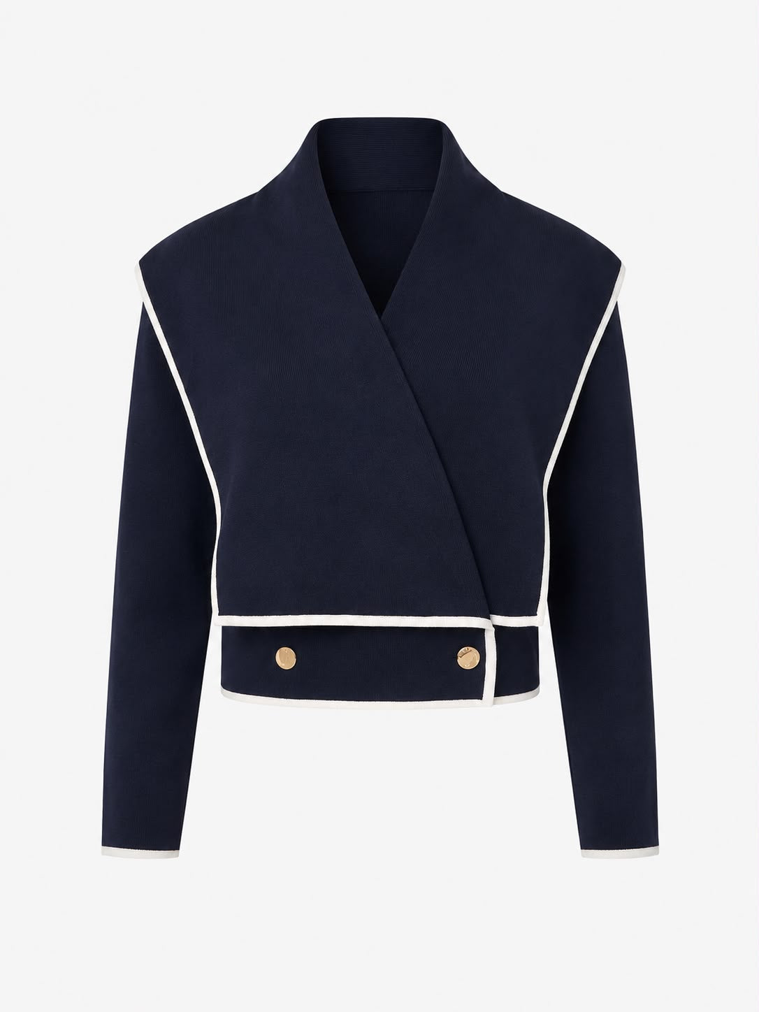 Cropped Contrast Blazer
