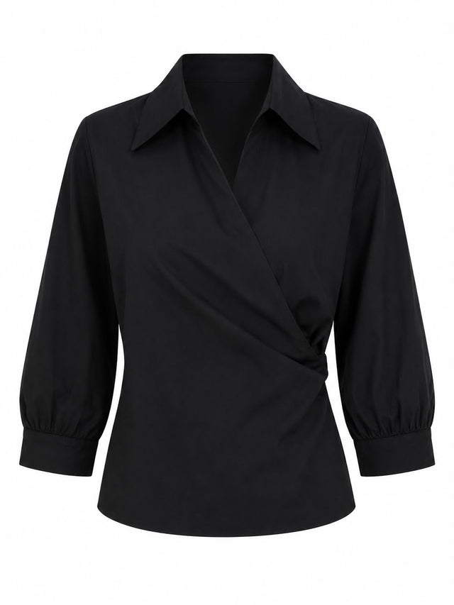 Draped Wrap Top
