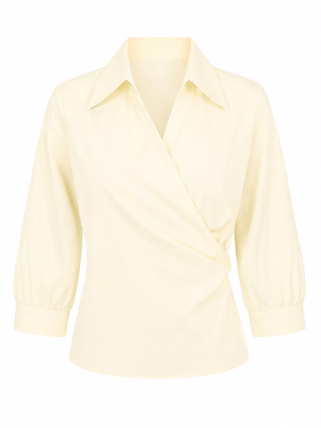 Draped Wrap Top