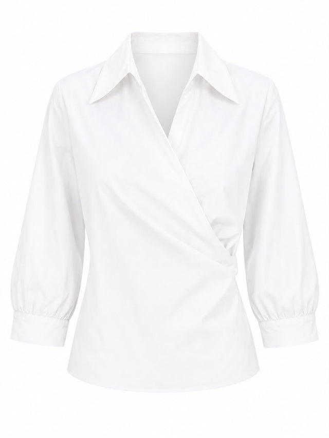 Draped Wrap Top