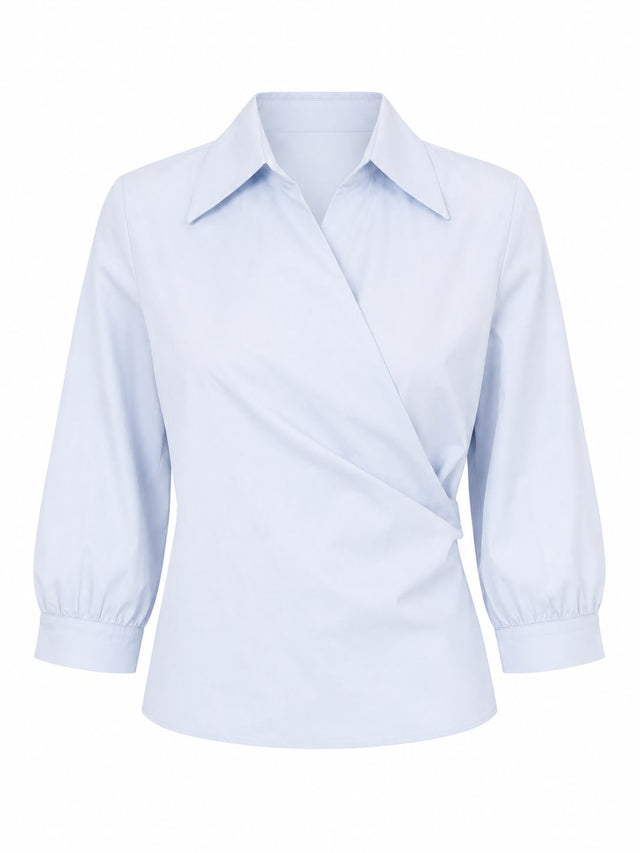 Draped Wrap Top