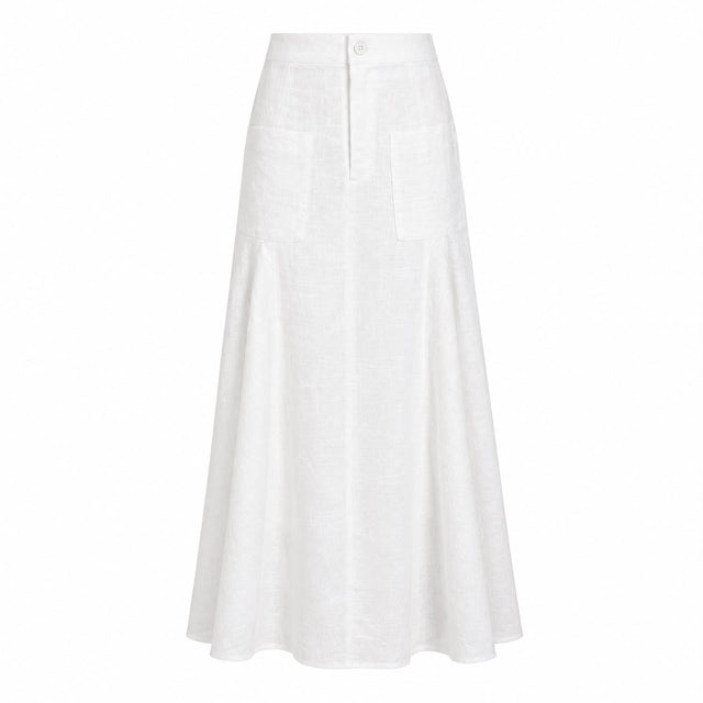 Drop-Pocket Maxi Skirt