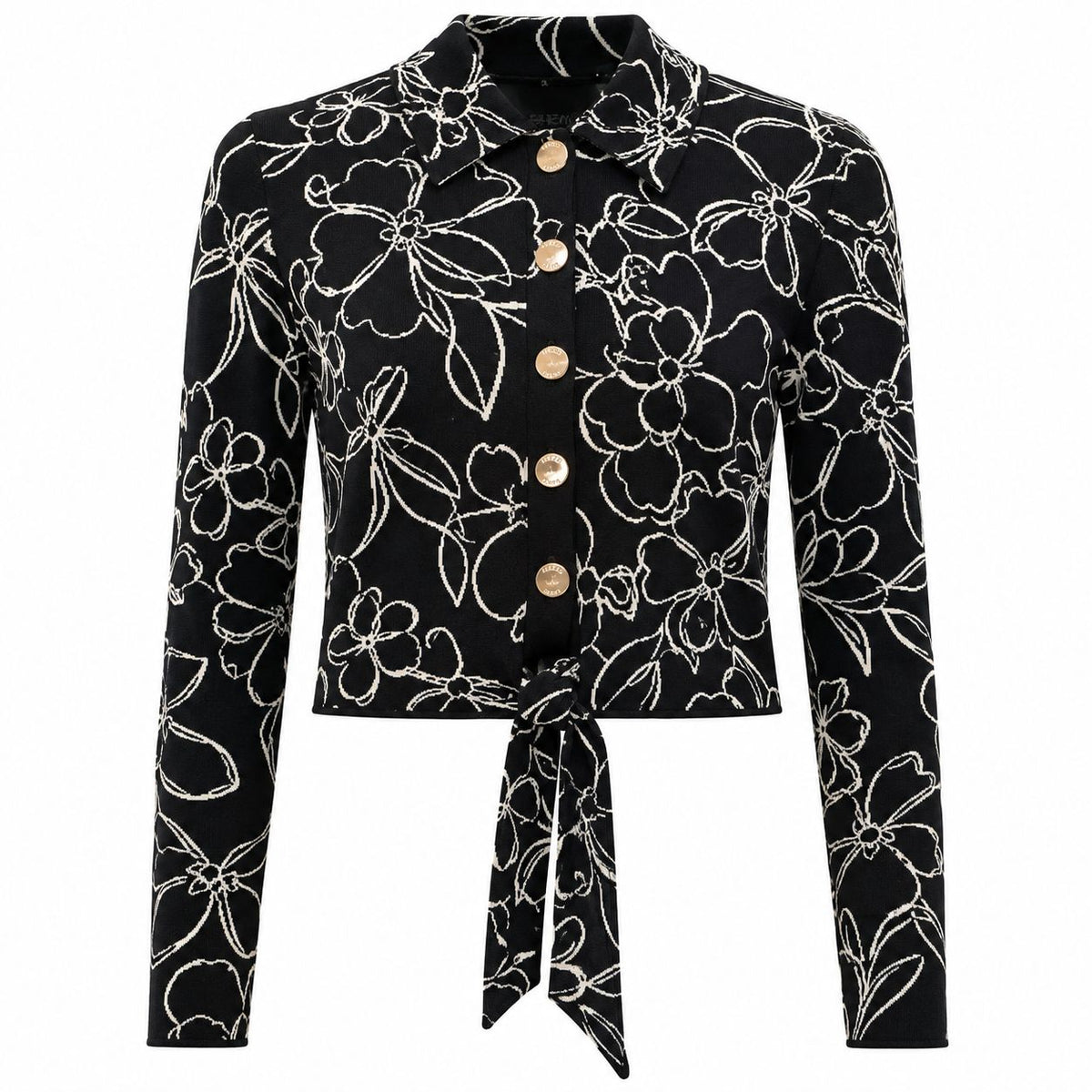 The Fleur Tie-Front Top