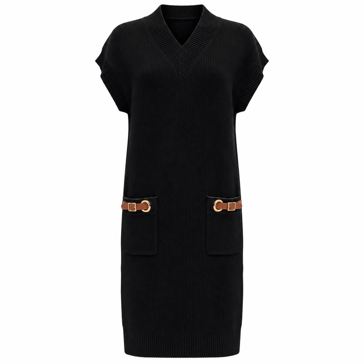The Elowen Buckle Knit Dress
