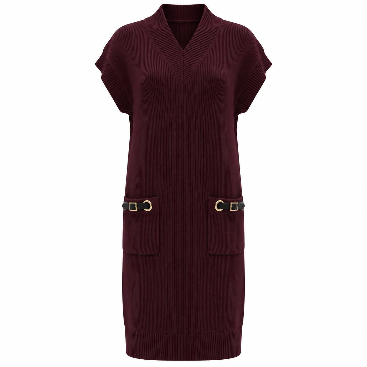 The Elowen Buckle Knit Dress