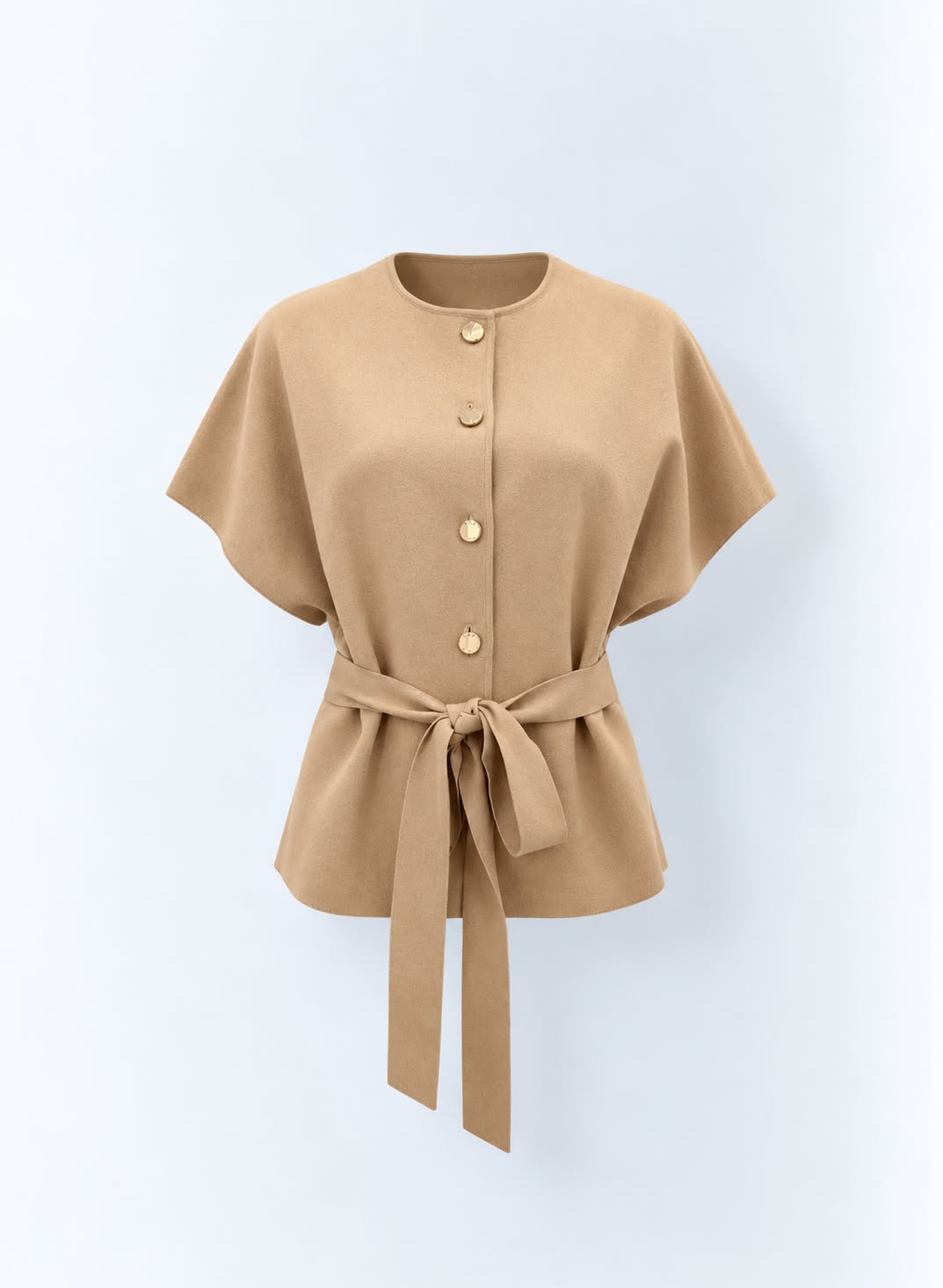 Noelle Belted Cape Jacket