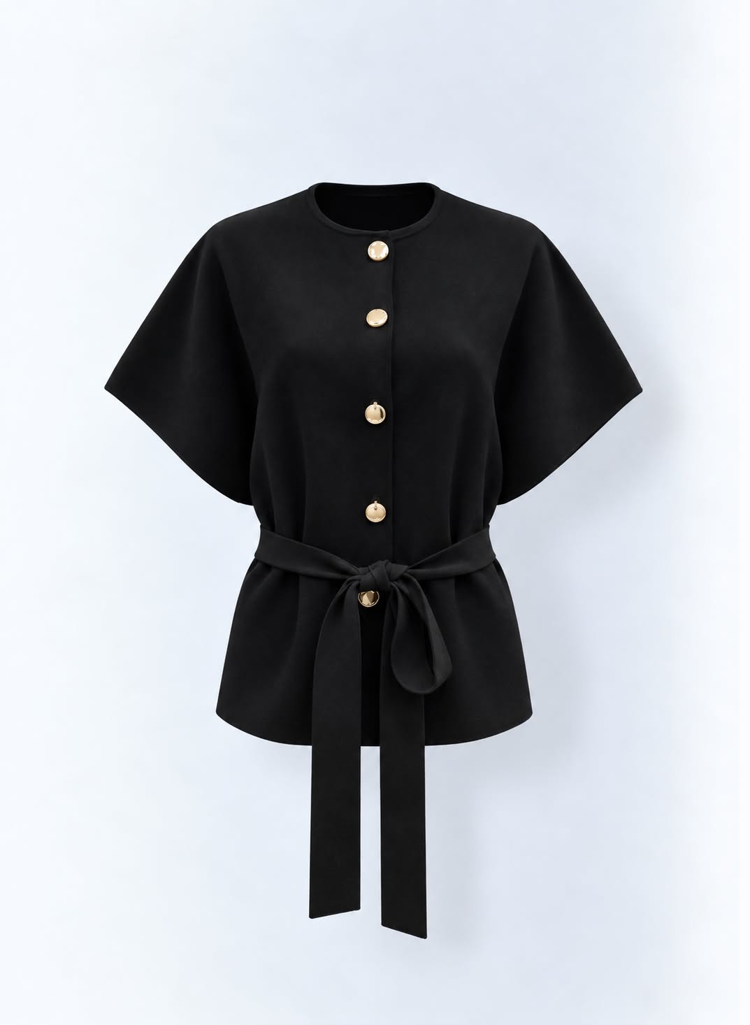 Noelle Belted Cape Jacket