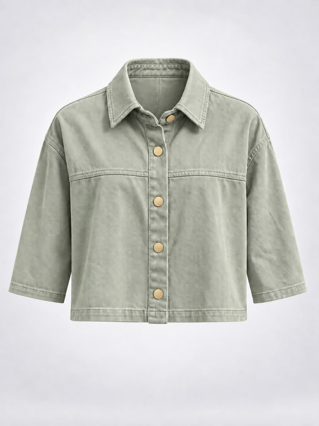 Denim Cropped Jacket