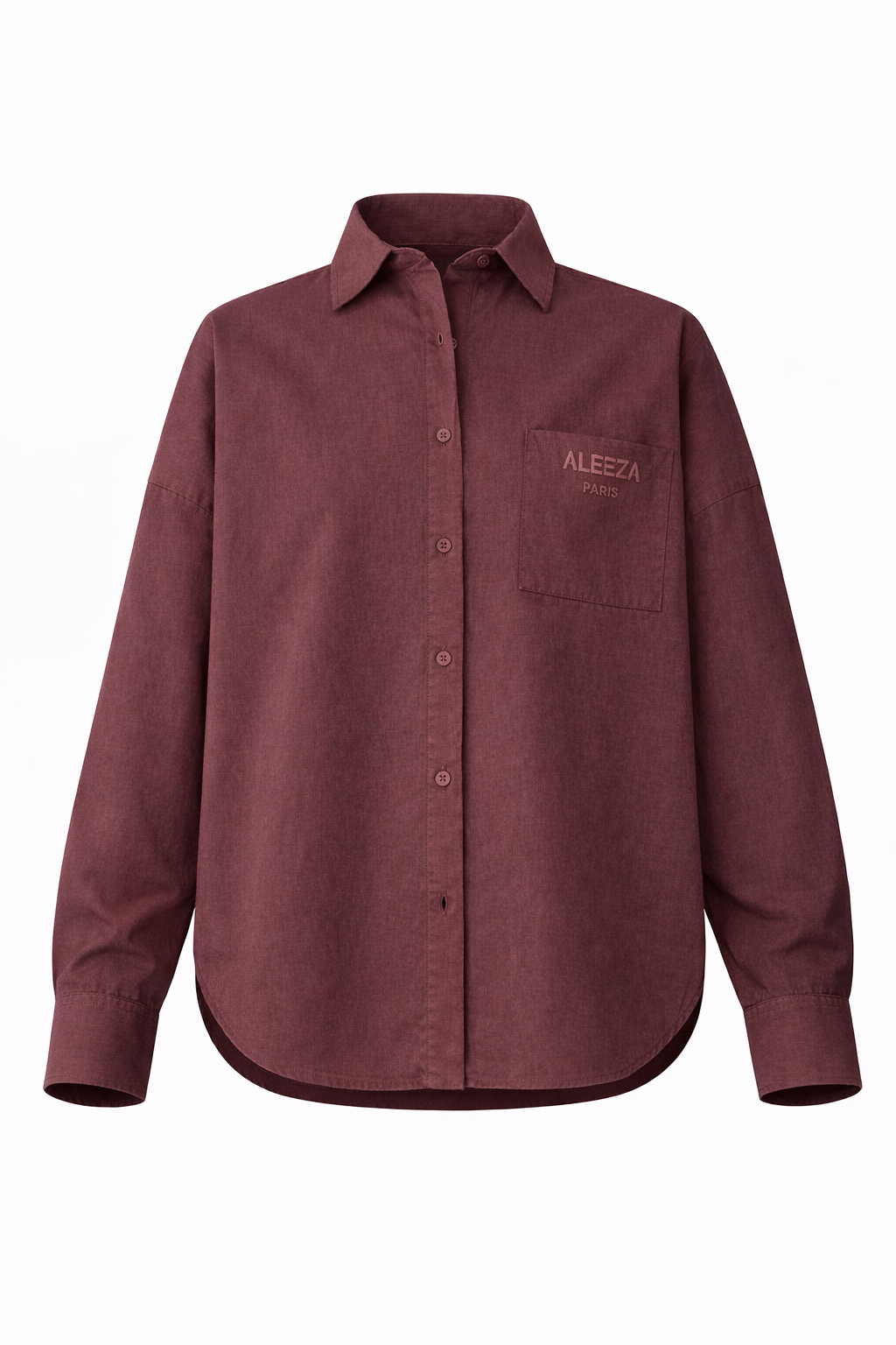 Aleeza Urban Button Down Top by Aleeza Paris – modest top in Brown