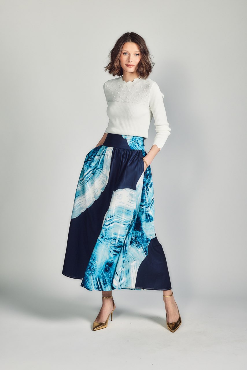 Aleeza Paris Aruba Ocean Skirt – modest skirt in As Picture