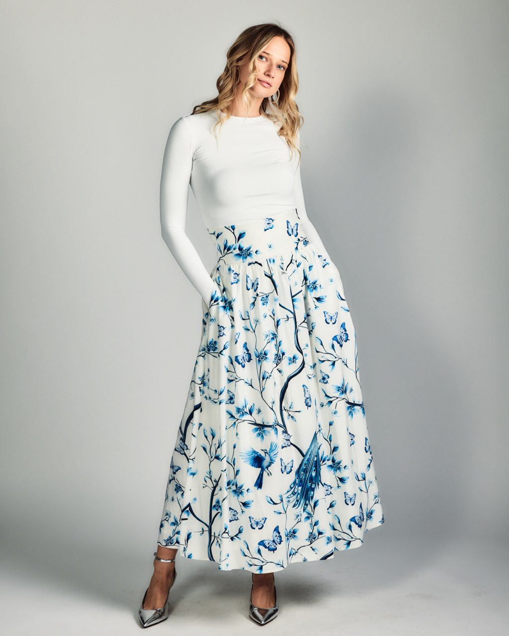 Aleeza Paris Aruba Peacock Skirt – modest skirt in As Picture
