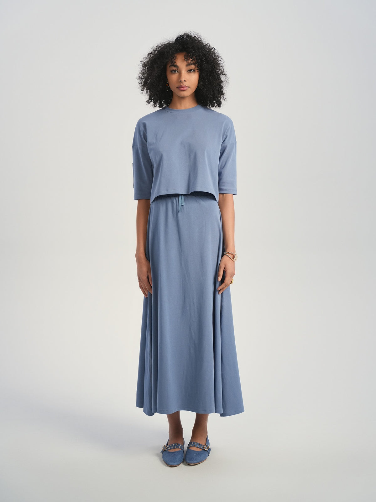 Aleeza Paris Ashton Top ( Elwood ) – modest top in Slate Blue