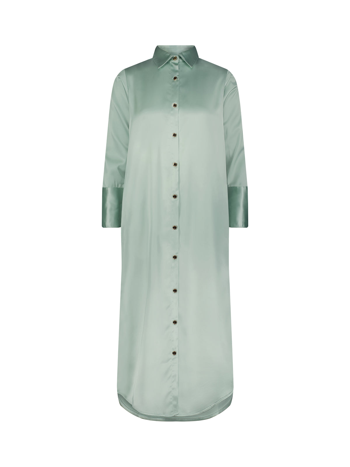 Aleeza Paris Aurora Satin Dress – modest dress in Tiffany