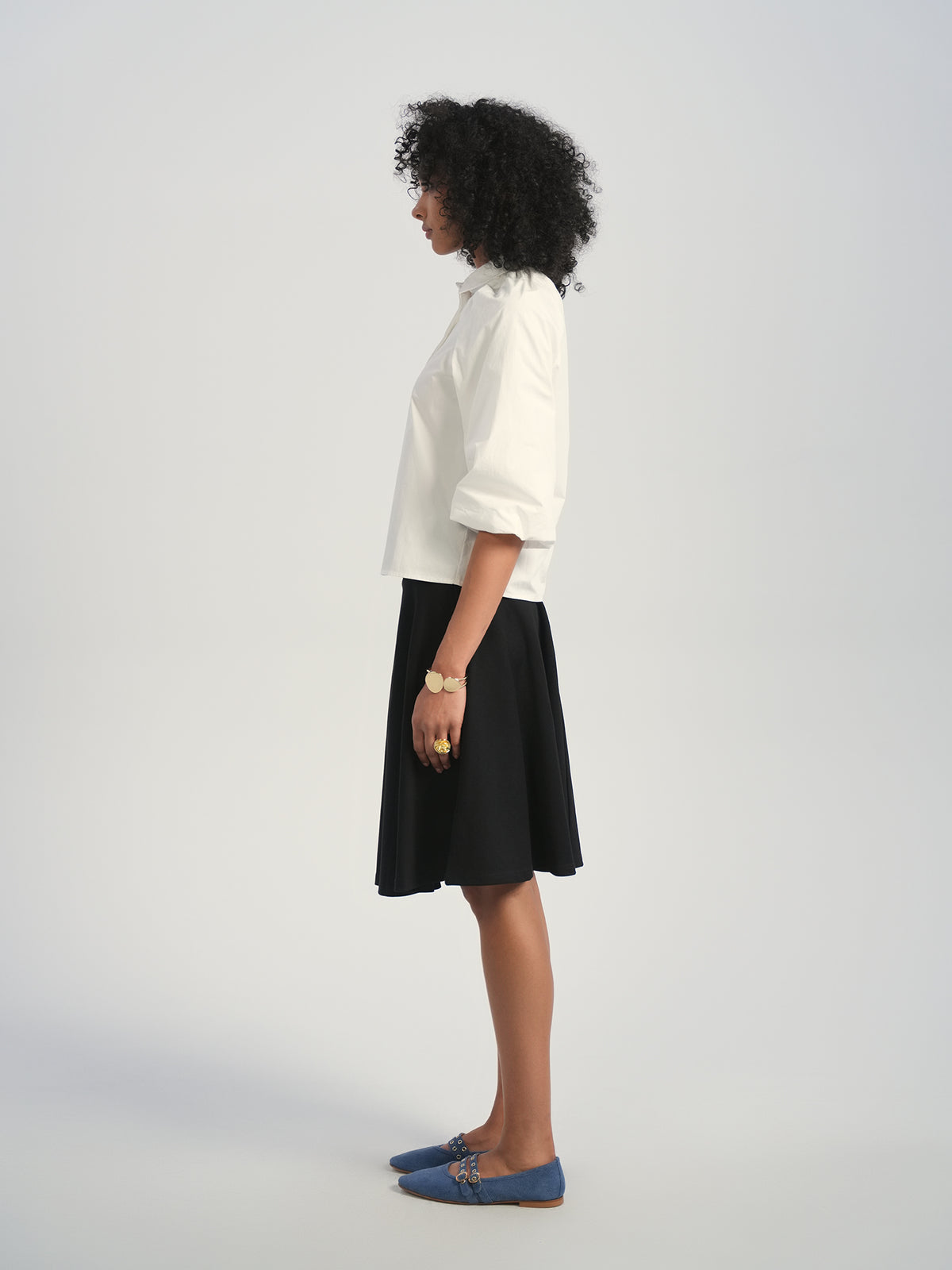 Aleeza Paris Bradley Shirt – modest top in Ivory
