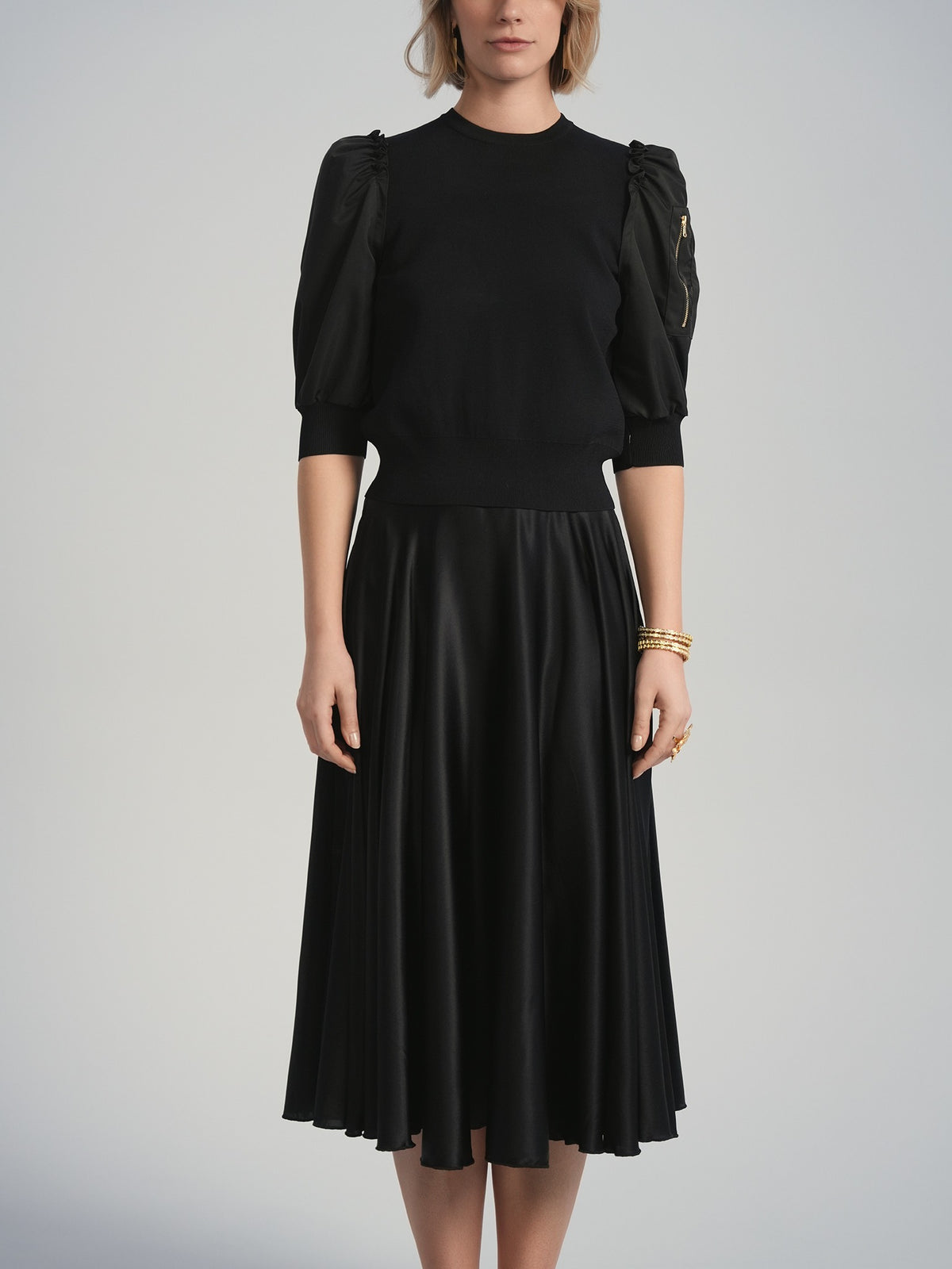 Aleeza Paris Brea Bubble Sleeve Top – modest top