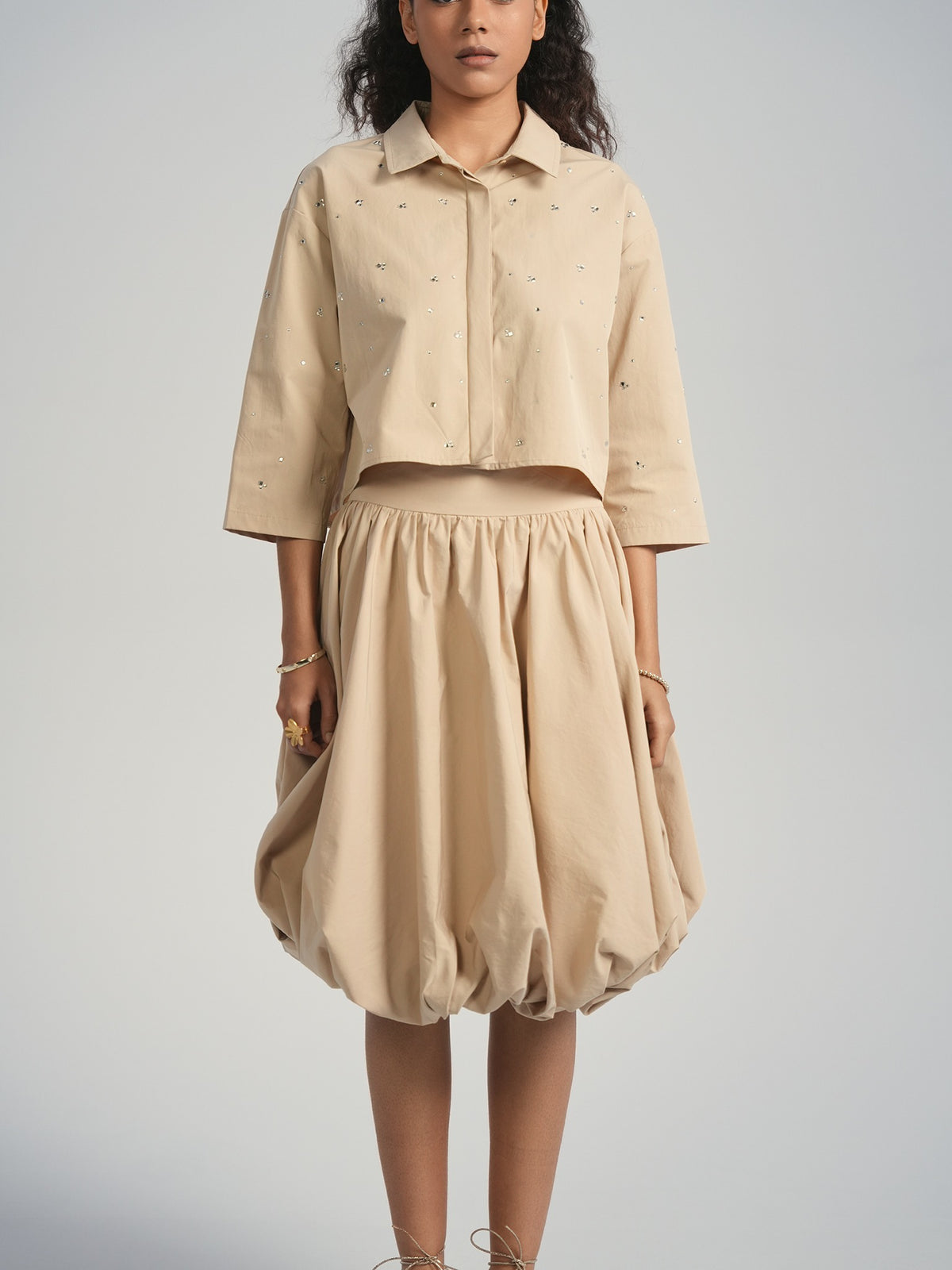 Bubble Set Shirt - Sand