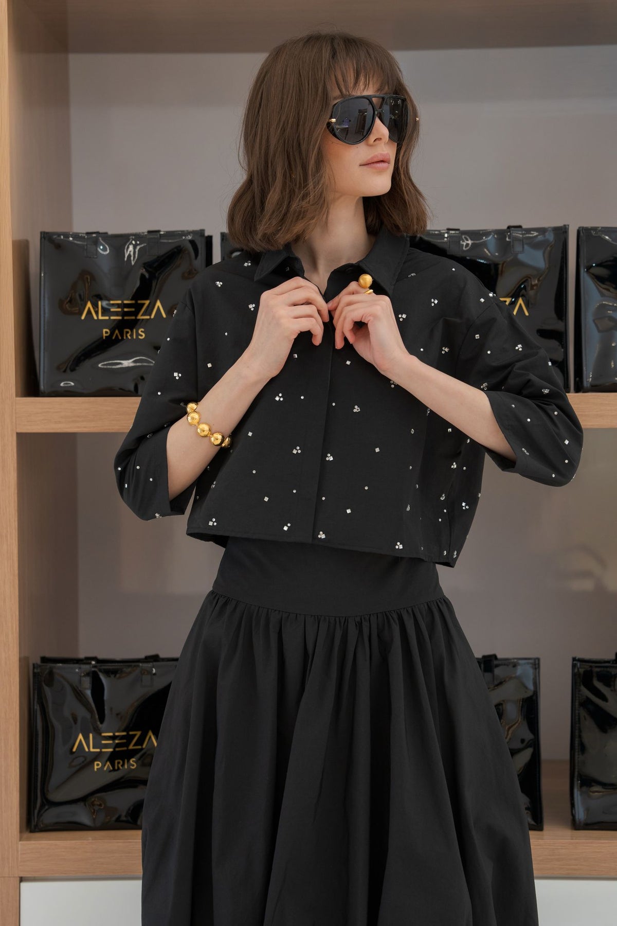 Bubble Set Shirt - Black