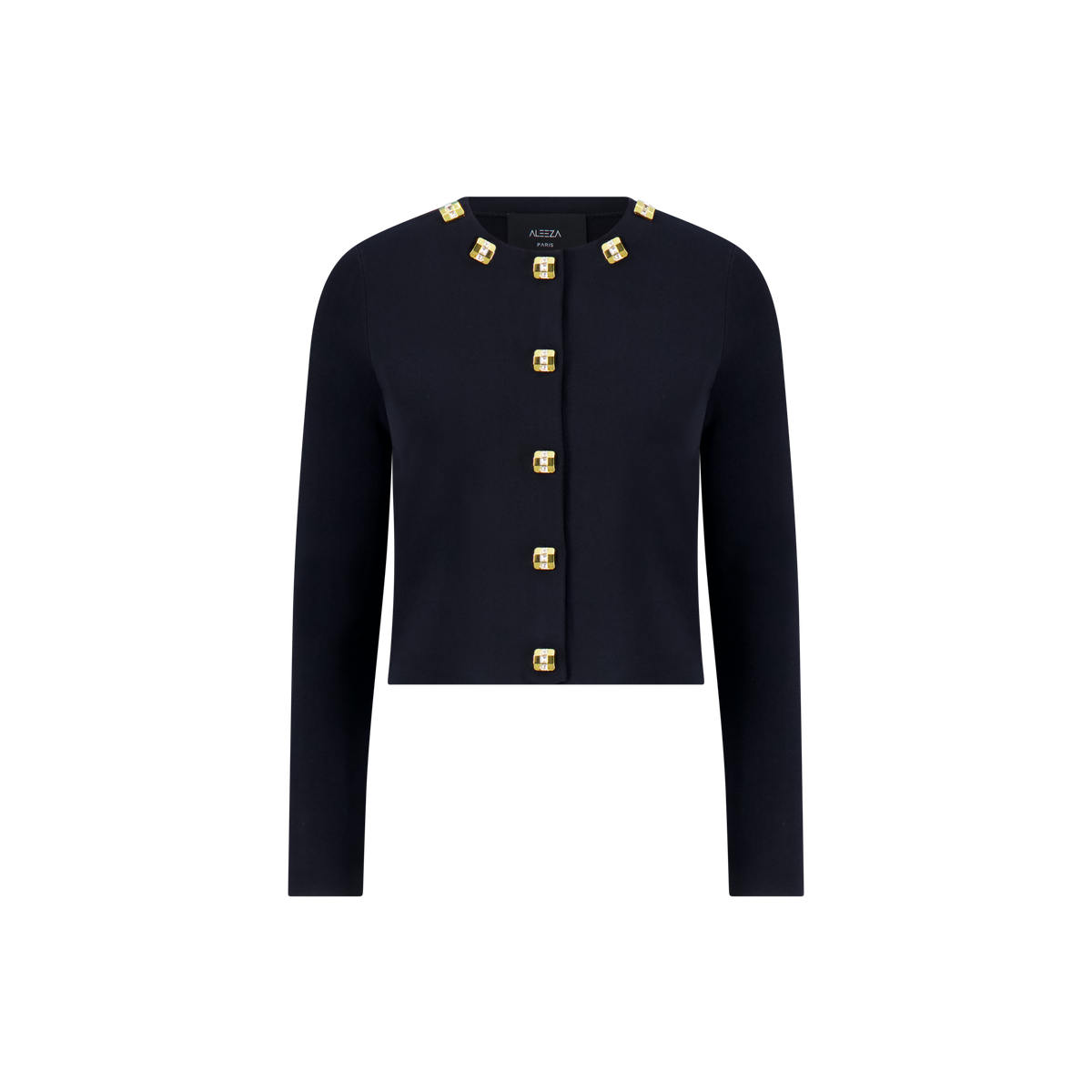 Aleeza Paris Button Top – modest top in Black