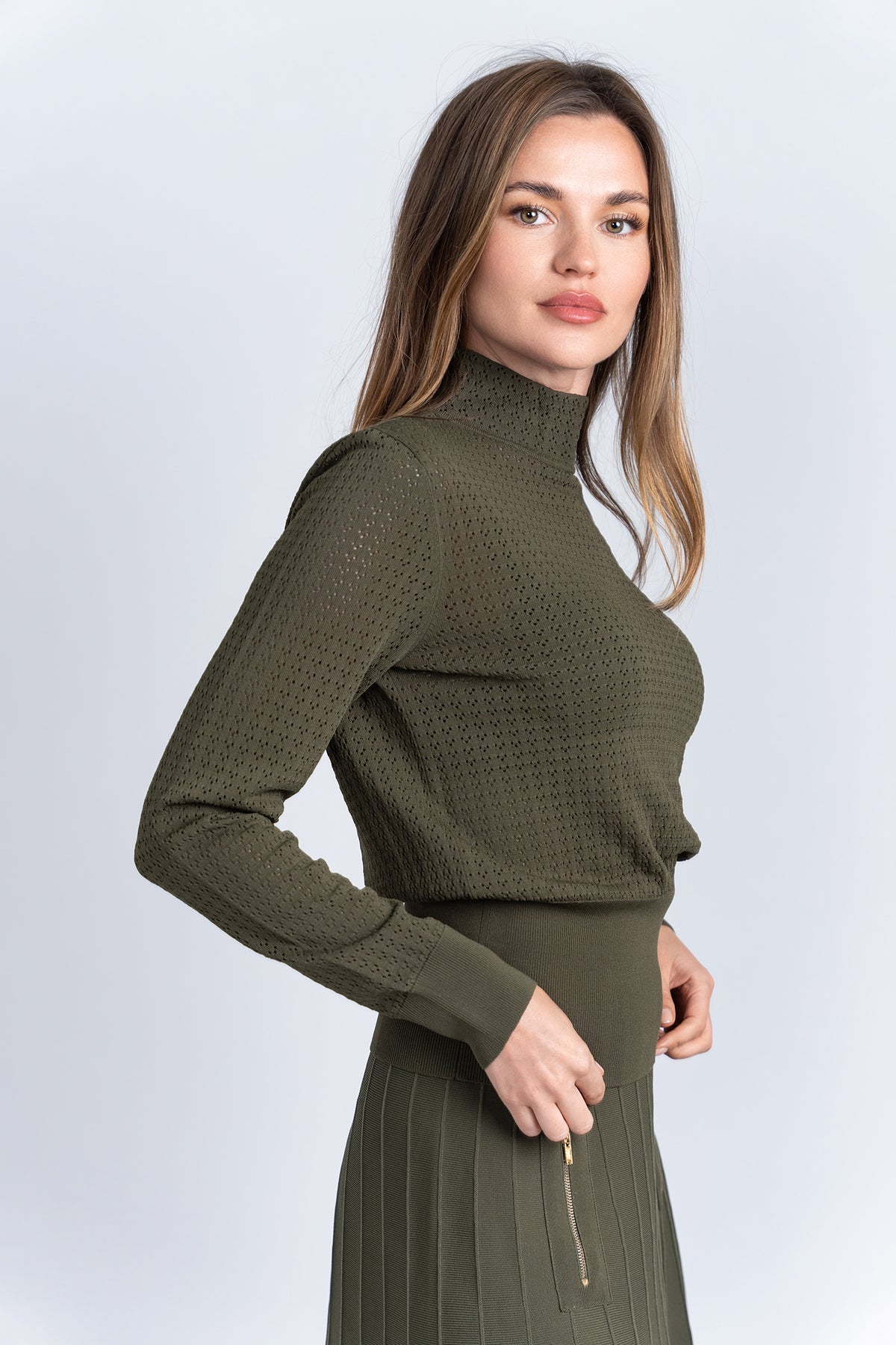 Aleeza Paris Cascade Knit Top – modest top