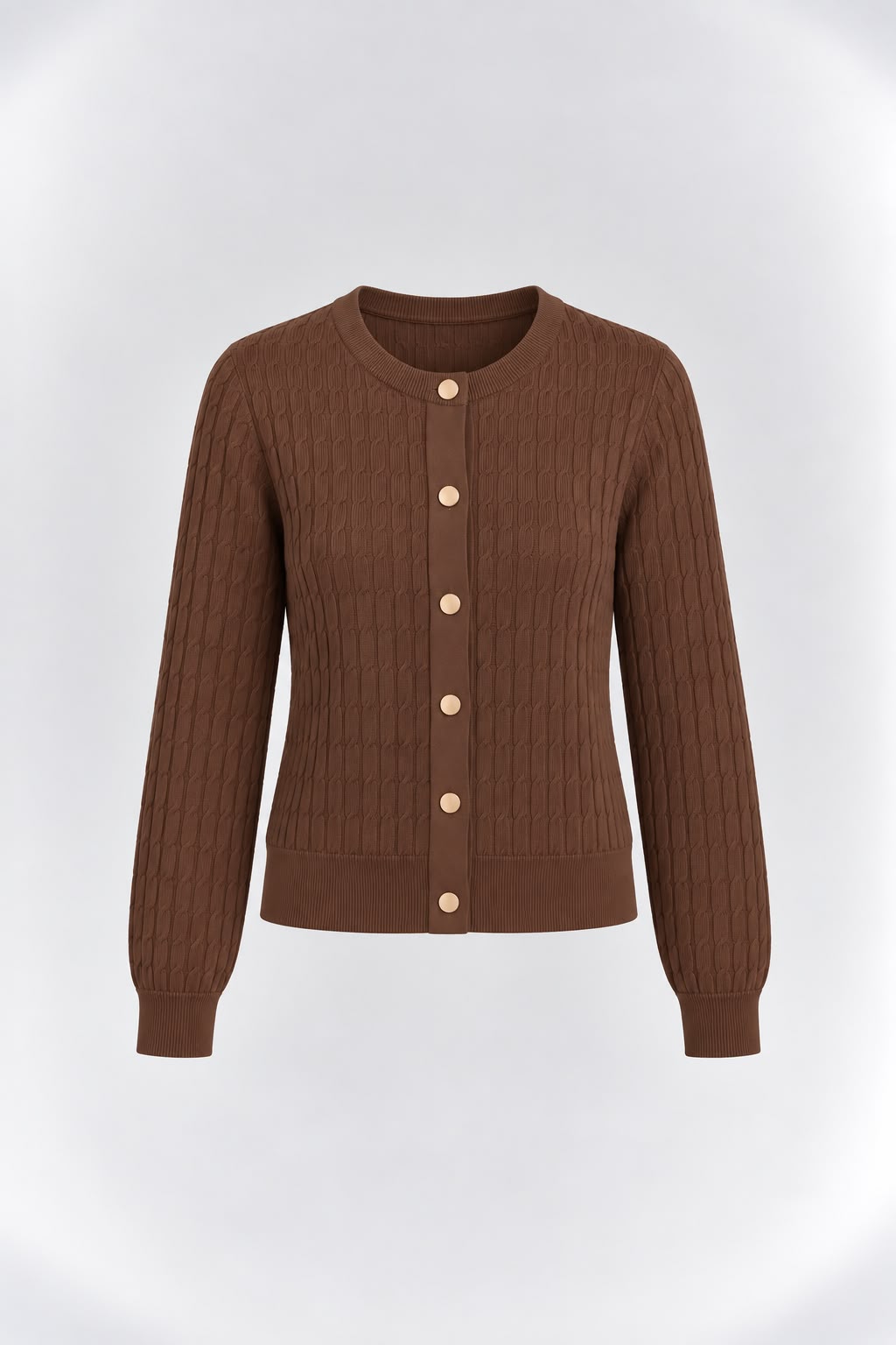 Aleeza Paris Camilla Cable Cardigan – modest top in Coco